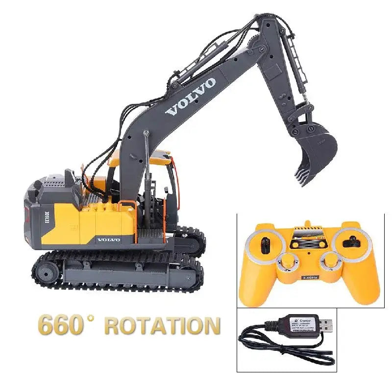 double e e568 rc excavator 1/16 17CH Crawler 3in1 Truck Alloy Digger