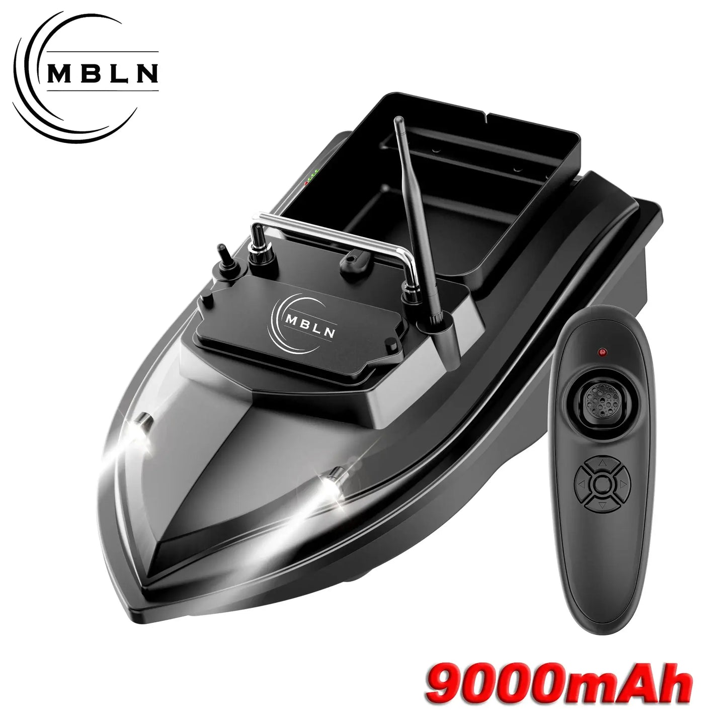 MBLN Bait Boat for Carp Fishing Dual Hoppers,2kg Load,300m Sportsman Specialty Products