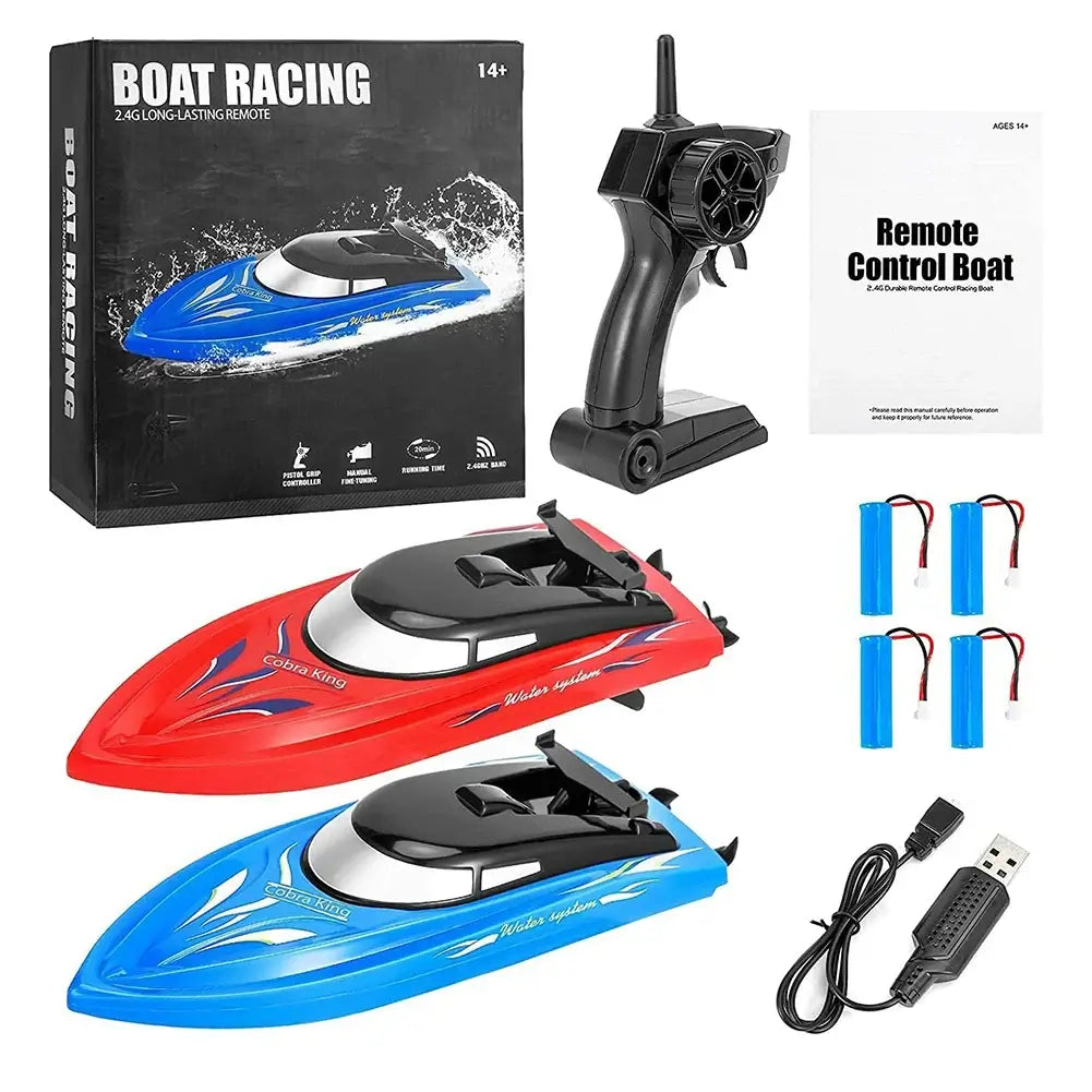 2Pack RH701 RC Battery Boat 2.4Ghz 25km/h High-Speed Sportsman Specialty Products
