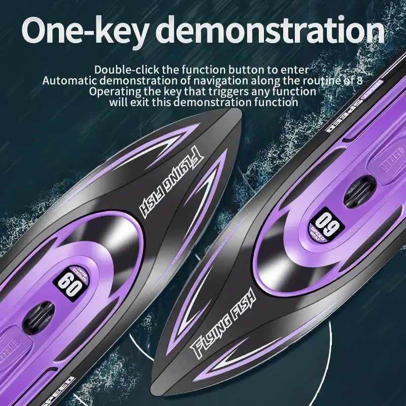 RC Battery Boat 2.4Ghz 25km/h High-Speed Remote Control Sportsman Specialty Products