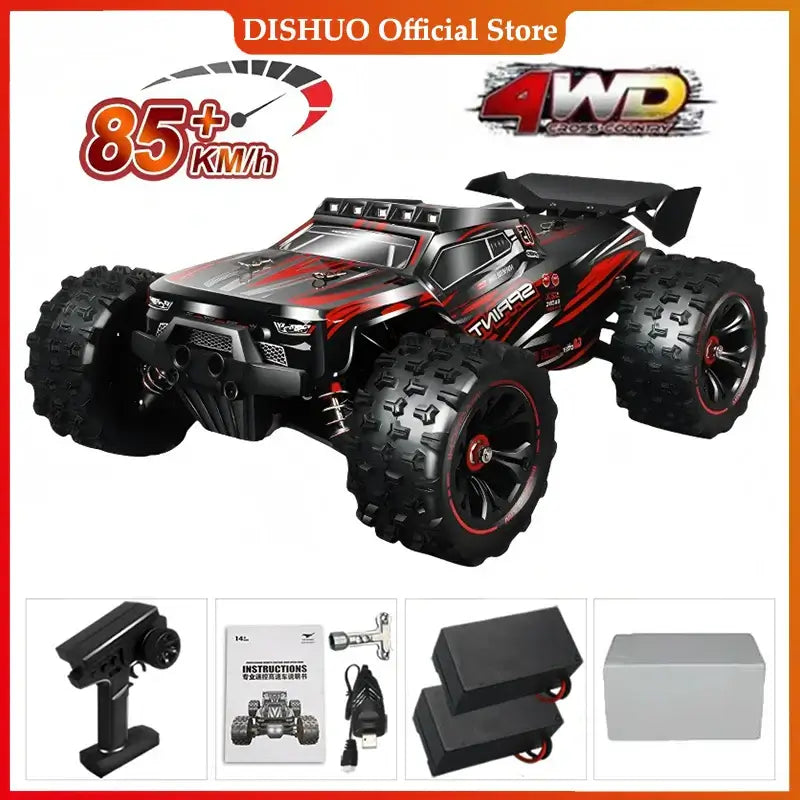 1:16 85KM/H Or 50KM/H 4WD RC Car With LED Remote Control Cars Sportsman Specialty Products