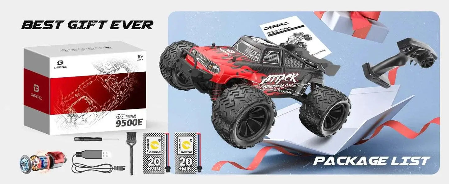 DEERC 9500E 1:16 RC Car - 4x4 Off-Road Monster TruckSportsman Specialty Products