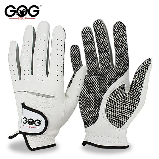 breathable sheepskin golf gloves featuring a sleek design with grip-enhancing details, perfect for optimal performance on the course.