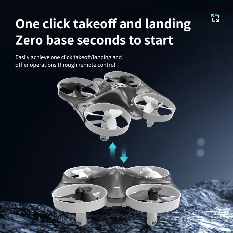 New X20 Mini Drone Rotating Colorful Light Quadcopter Drone RC Sportsman Specialty Products