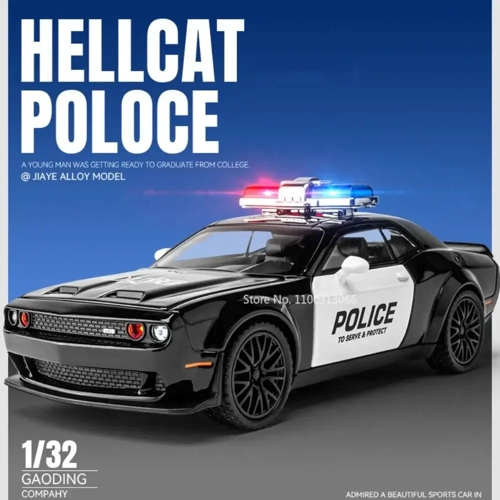 1:32 Scale Police Alloy Car Model Toys Metal Diecasts Vehicle Model with Light Sportsman Specialty Products