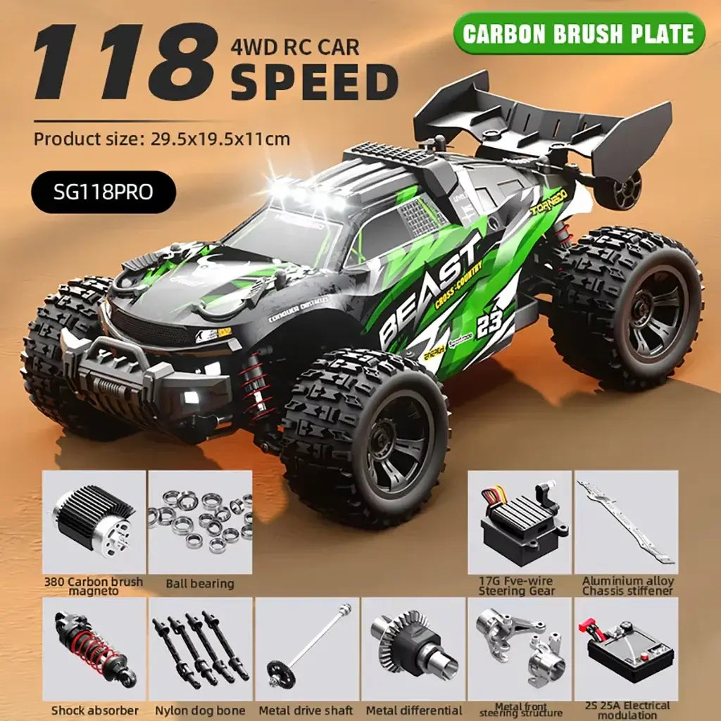 ZLL SG118 PRO 1:16 35km/h 4WD RC Car High Drift Speed Off Road Vehicle Sportsman Specialty Products