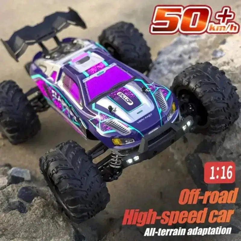 1:16 80km/h RC Cars With LED for 4x4 Off Road Monster Truck Sportsman Specialty Products Fast RC Cars