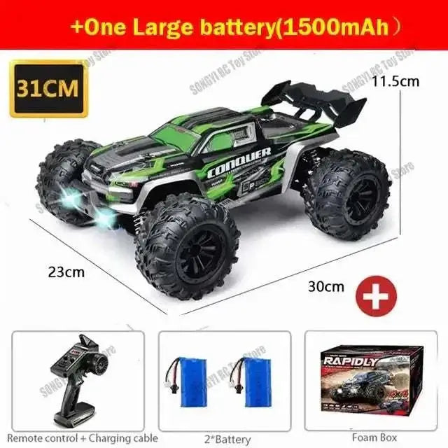 1:16 80km/h RC Cars With LED for 4x4 Off Road Monster Truck Sportsman Specialty Products Fast RC Cars