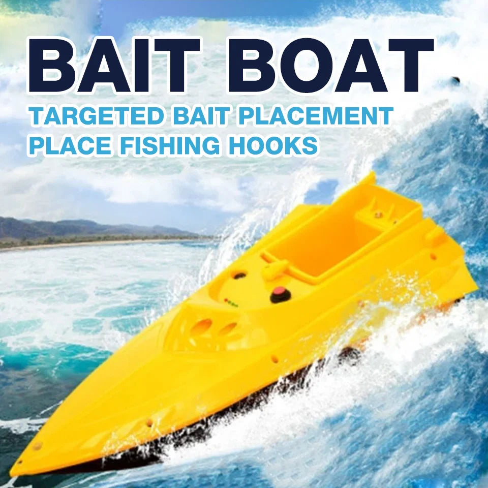 GPS bait boats for fishing. RC Fishing boats featuring targeted bait placement and hook placement on water.