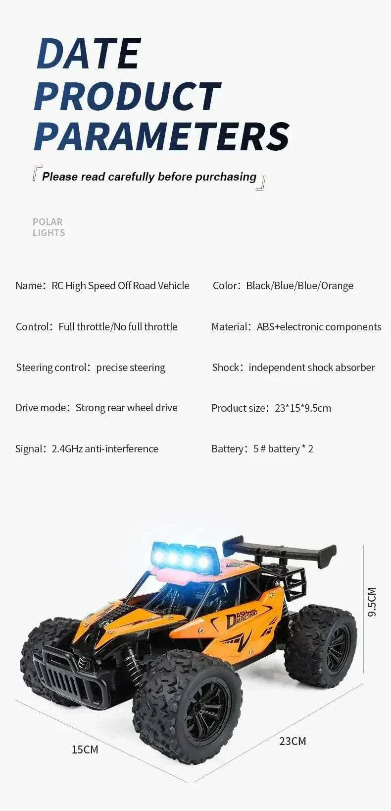 116 RC car remote control buggy truck for kids outdoor racing