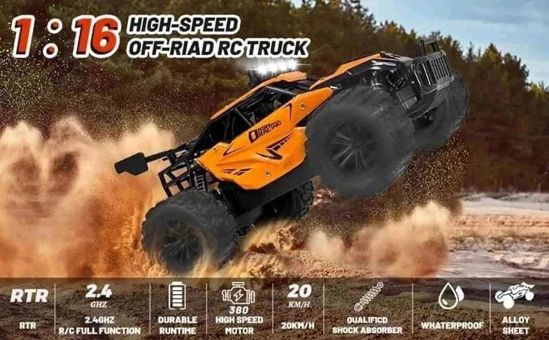 116 remote control car for kids on outdoor terrain