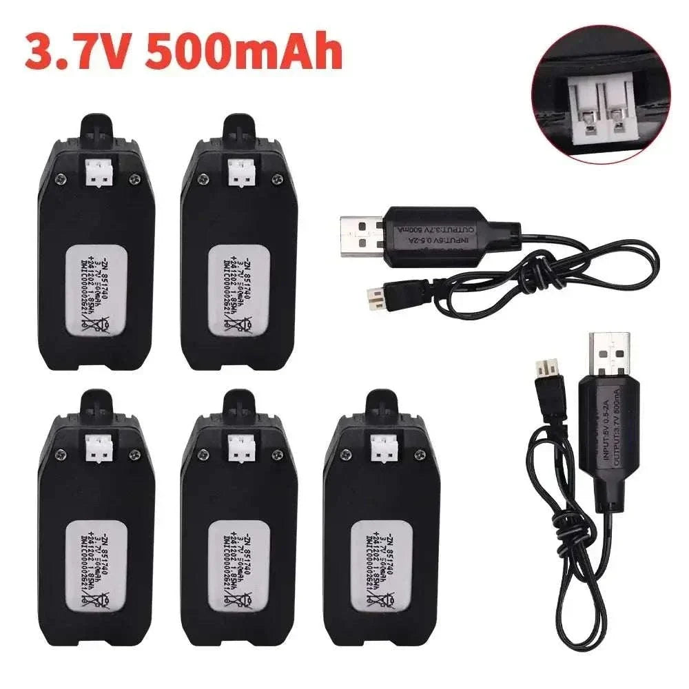 3.7V 500mAh lithium battery for RC drone models NH330 and RH821