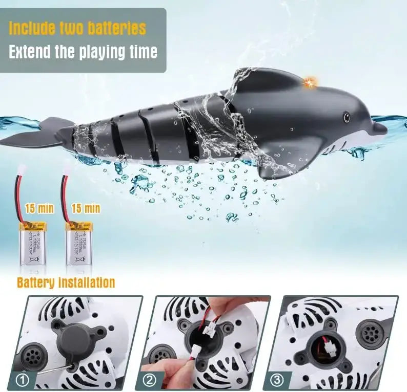 Remote Control Dolphin Toy 2.4G High Simulation Dolphin Sportsman Specialty Products