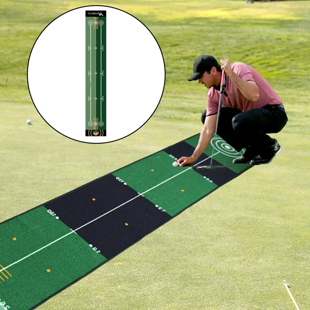 Golf Putting Mat Gift for Golfer Golfing Accessory