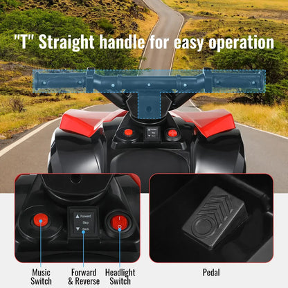 Kids Electric Car, 6V Toddler ATV Ride-On Toy Sportsman Specialty Products