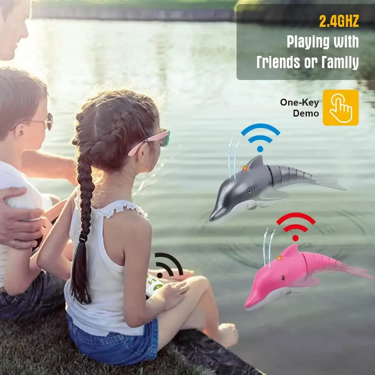 Remote Control Dolphin Toy 2.4G High Simulation Dolphin Sportsman Specialty Products