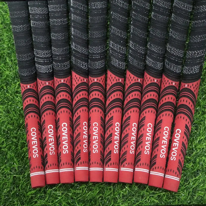 Golf rubber grip display, non-slip and wear-resistant, perfect for all weather conditions.
