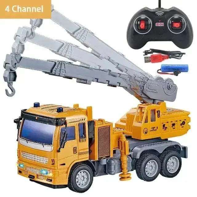 Crane Dump Truck Construction Engineering Vehicle Toys Mixing Model - Sportsman Specialty Products