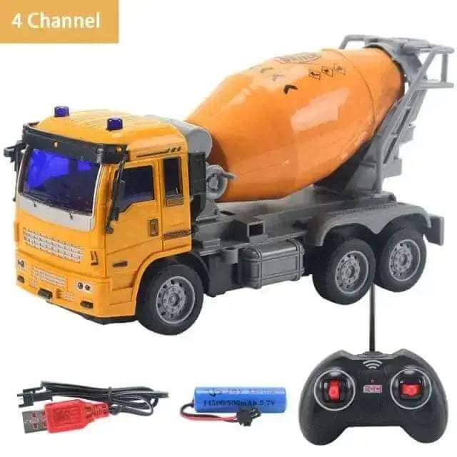 Crane Dump Truck Construction Engineering Vehicle Toys Mixing Model - Sportsman Specialty Products