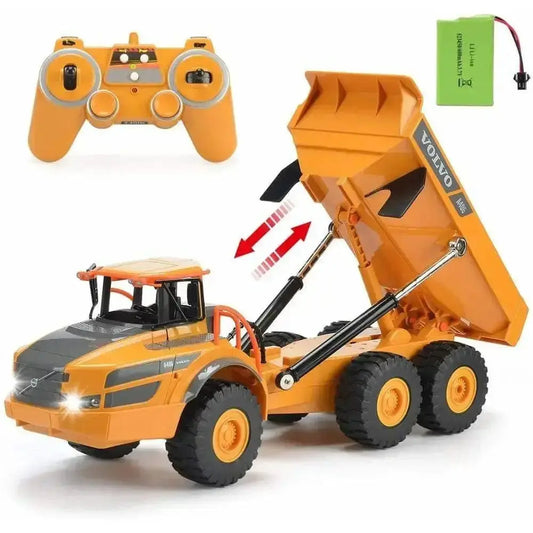 Dump Truck RC Articulated Hauler with 120 Min Rechargeable Battery RC Construction - Sportsman Specialty Products