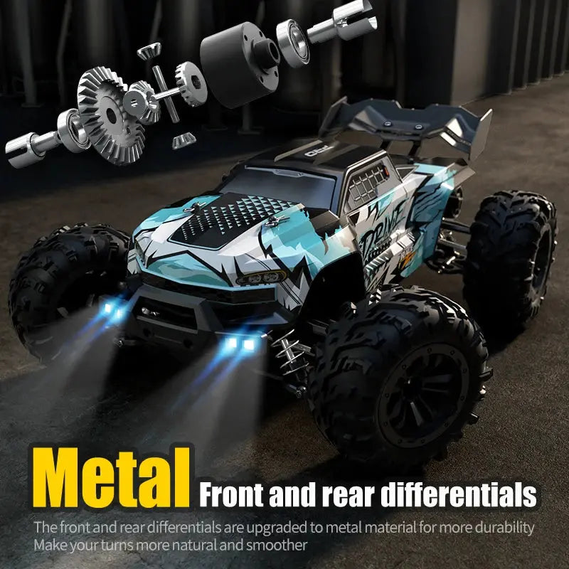 1:16 75KM/H or 50KM/H 4WD RC Car with LED Remote Control Cars - Sportsman Specialty Products