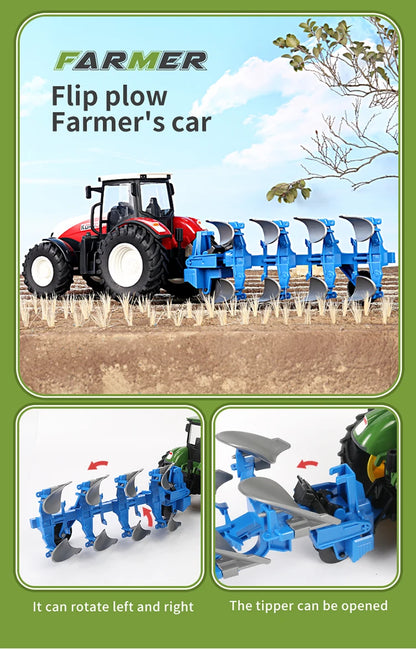 RC Tractors Trailer 2.4G Radio Controlled Farm Ca
