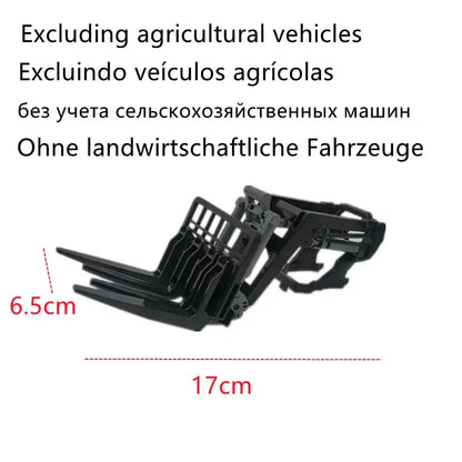 Remote Control Tractor attachment components excluding agricultural vehicles with dimensions indicated.