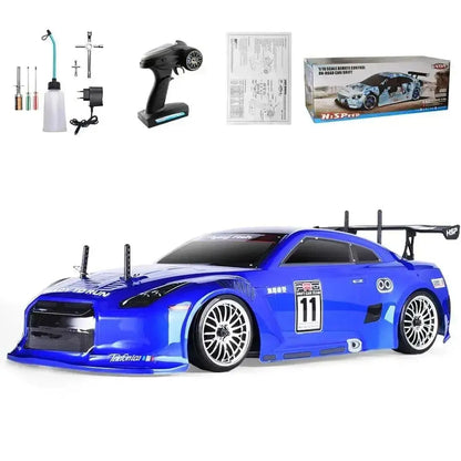 RC Car 1:10 On Road Racing Drift Vehicle 4x4 Nitro Gas Power HSP - Sportsman Specialty Products
