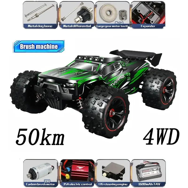 114 85KMH or 50KMH RC Car with LED Sportsman Specialty Products