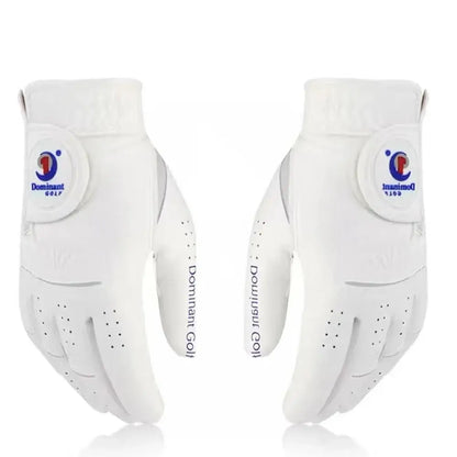1Pair Men's Golf Gloves Microfiber Cloth Soft Fit Sport Grip Sportsman Specialty Products