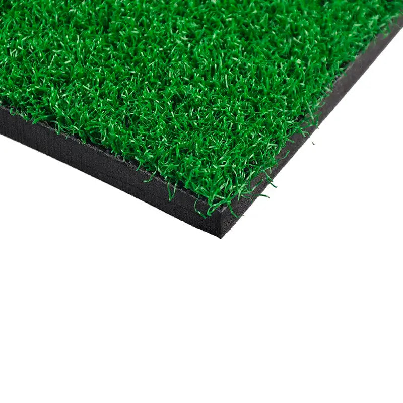 PGM DJD003 Golf Swing Mat close-up view of non-slip artificial turf surface for golf practice.