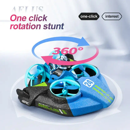 Mini RC Drone Altitude Hold Headless Mode 3 in 1 Experience hands-free flight with this compact RC drone featuring altitude hold technology that maintains stable hovering without manual adjustment. The headless mode eliminates orientation confusion, allow