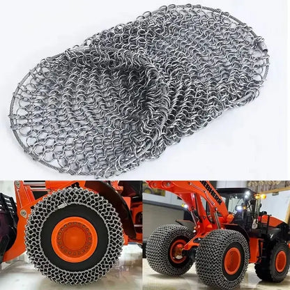 JDM 198 Loader Snow Chains for 1/14 ZW370 RC Hydraulic Loader