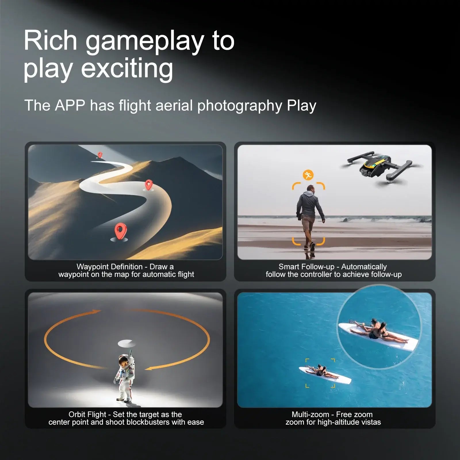 M8 Pro Drone 4k Professional HD 4k Rc Airplane Dual-Camera Sportsman Specialty Products