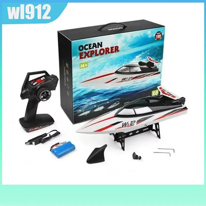 Remote-controlled Speedboat Wl912 Rc Boat 2.4ghz 35 Kilometers Sportsman Specialty Products