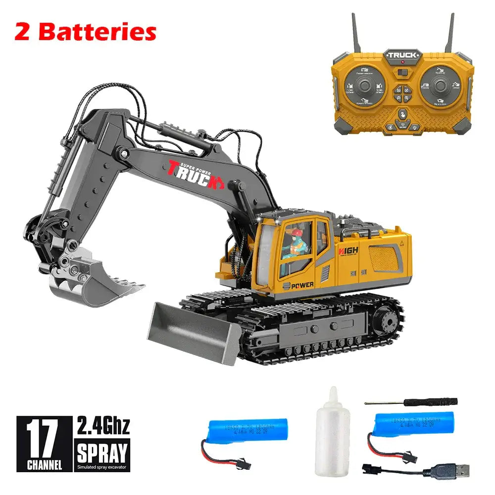RC Excavator 17CH Remote Control Truck 2.4G RC Crawler Sportsman Specialty Products