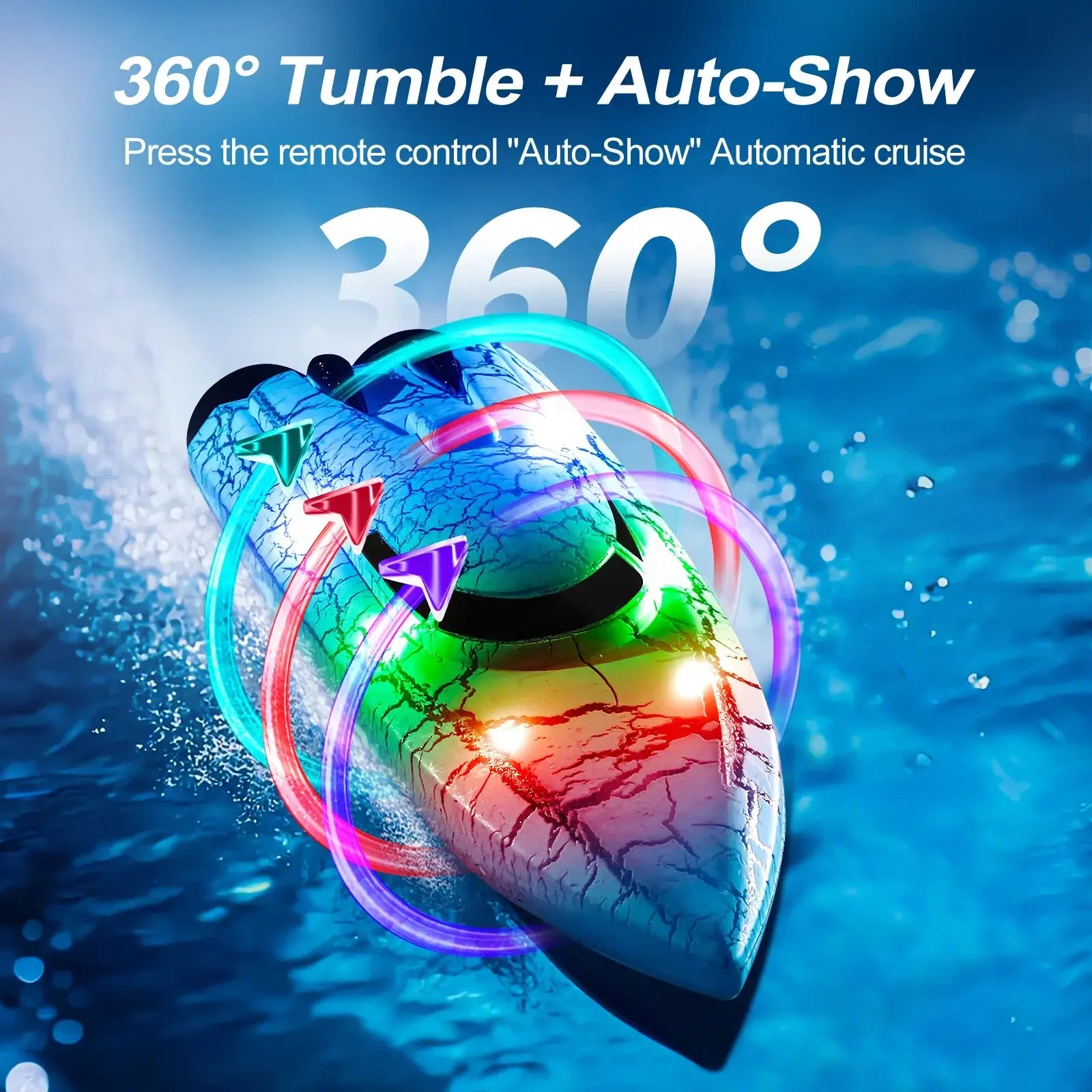 RC Boat Racing High Speed Waterproof 2.4G Double Motor Sportsman Specialty Products
