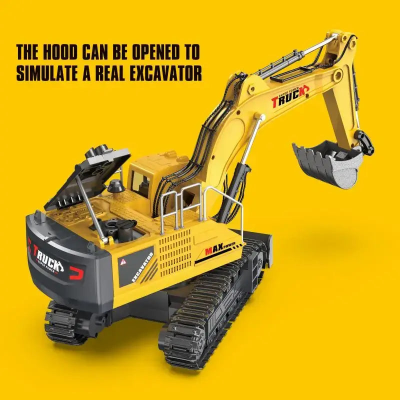 Rc Excavator Truck Toy Kids Remote Control Sportsman Specialty Products