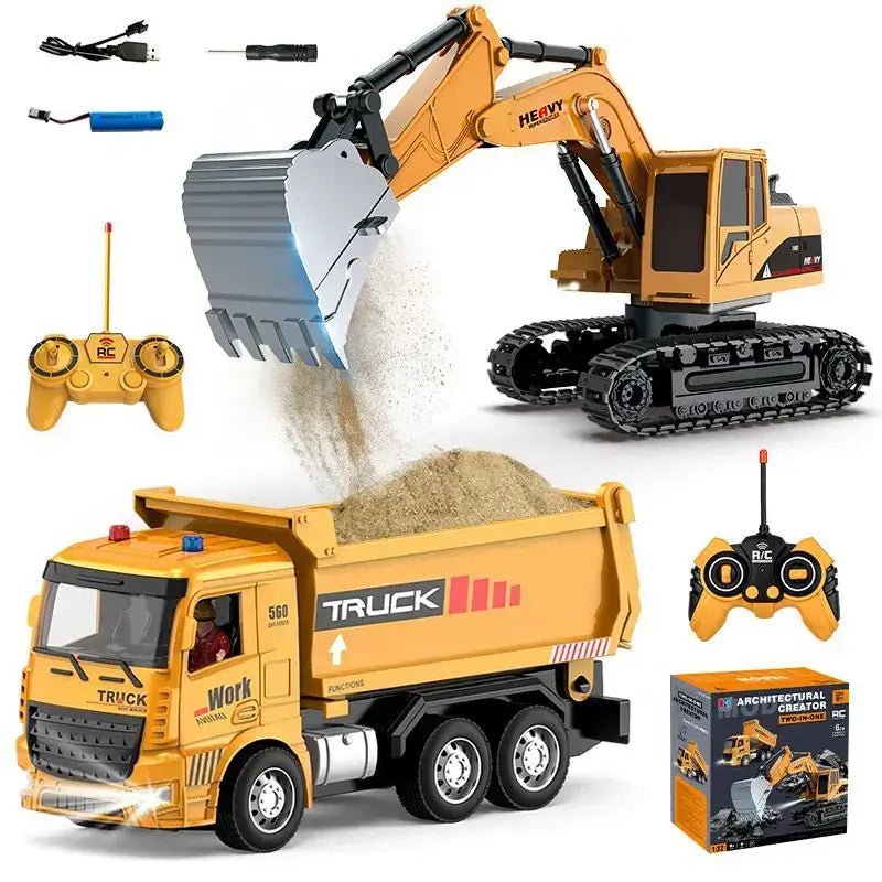 Excavator with Lights Sound Effect Electric Excavator