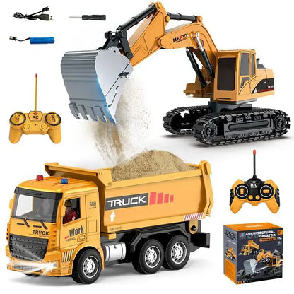 Excavator with Lights Sound Effect Electric Excavator