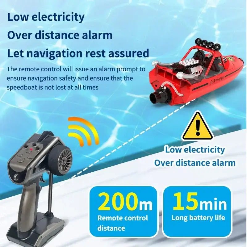 2.4g Wireless Remote Control Boat Electric Turbine Jet High-Speed Sportsman Specialty Products