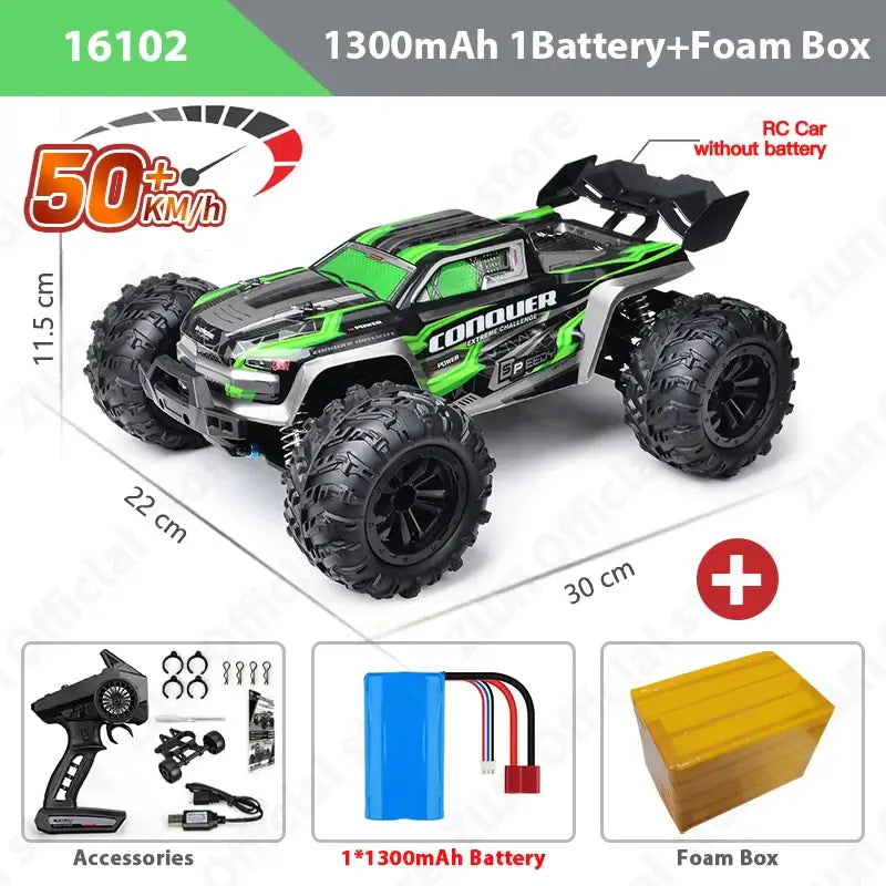 ZWN KF18 1:14 Brushless RC Car With LED Light Professional Sportsman Specialty Products