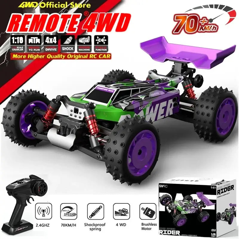 4WD Remote Control RC Car 50KM/H or 70KM/H High Speed Sportsman Specialty Products