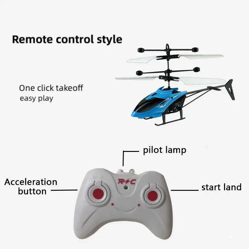 Rechargeable Mini RC Drone Remote Safe Fall-resistant RC Helicopters