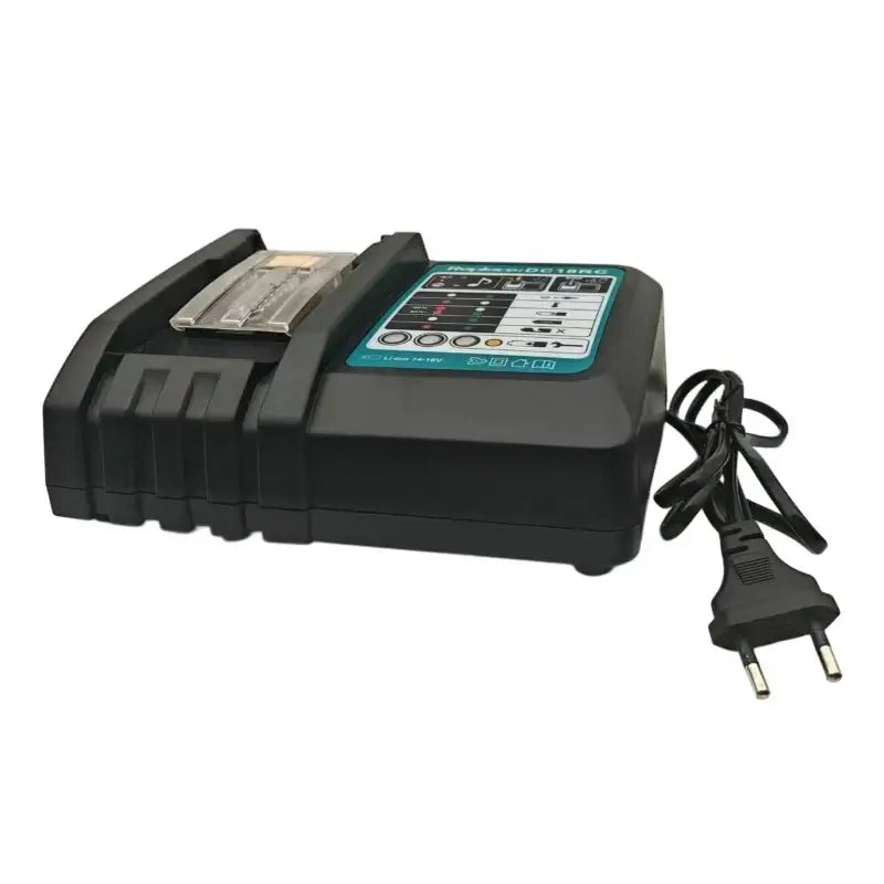 Lithium Ion Battery 3A Charger DC18RC for Makita 18V 14.4V with power cable and charging indicators