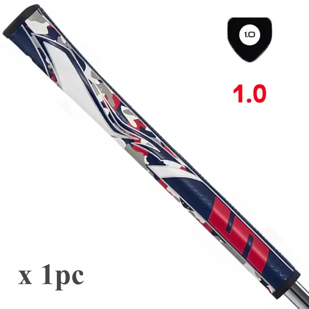 Golf Putter Grip Pistol 1.0 Camo design, slim grip for enhanced comfort and control, sold individually.