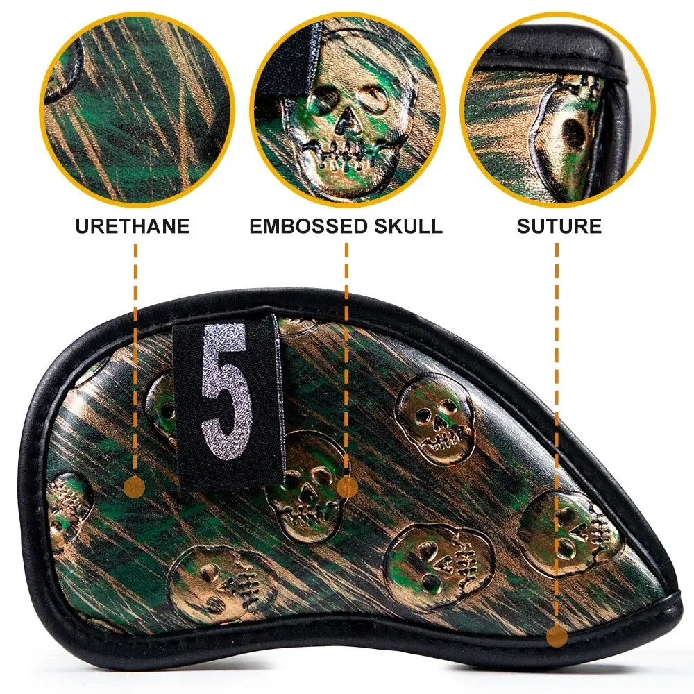 skull golf iron headcover 12x Skull Golf Iron Headcover