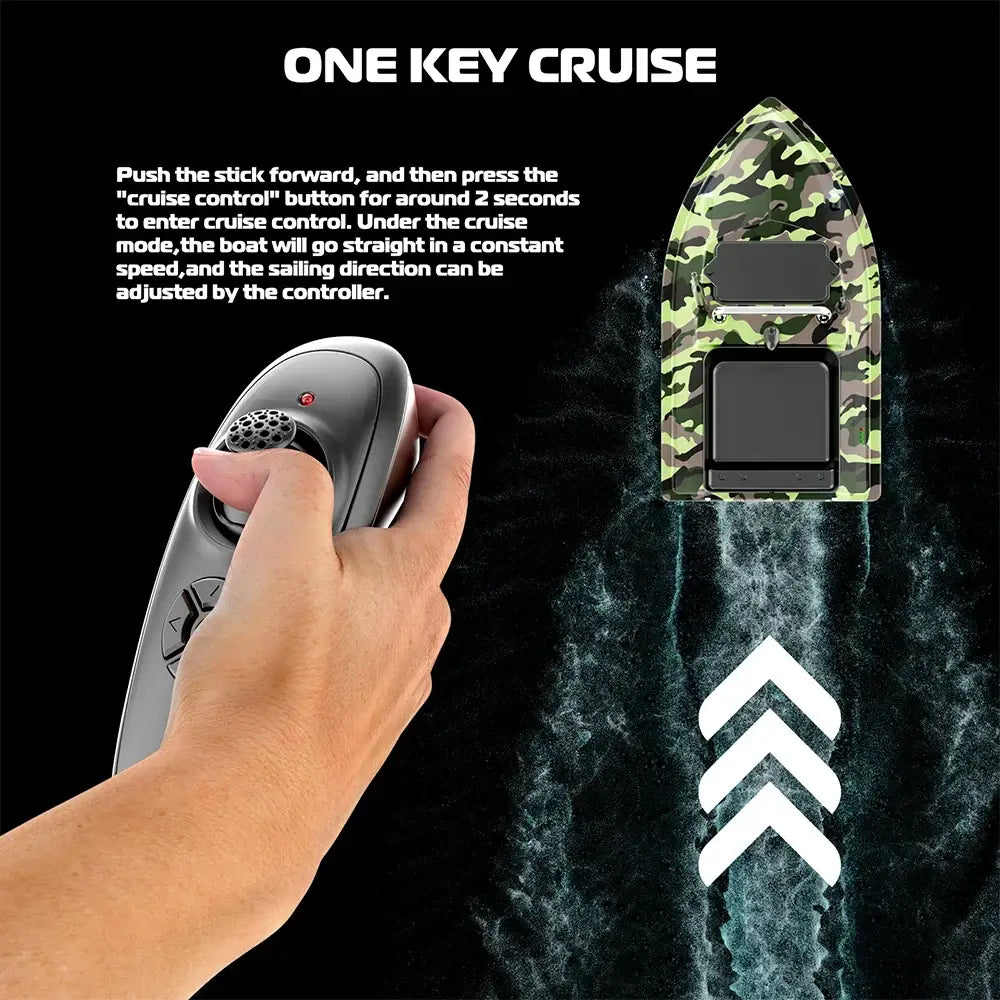 RC Fishing Bait Boat,2KG Load,500M Control, Low Battery ,VX Sportsman Specialty Products