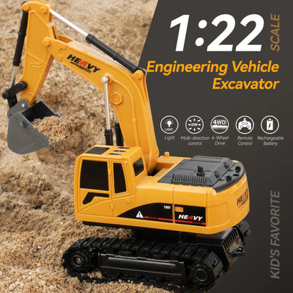 Excavator with Lights Sound Effect Electric Excavator