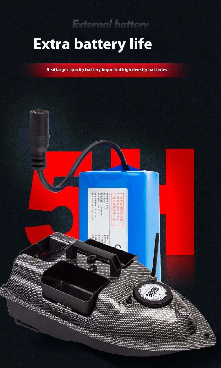 Rc Bait Boat 500m Auto Driving Return V900 Gps 40 Points Sonar Sportsman Specialty Products